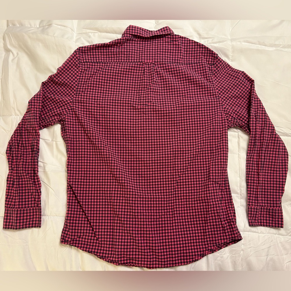 Aeropostale Pink & Black Plaid Button Down - Picture 6 of 6
